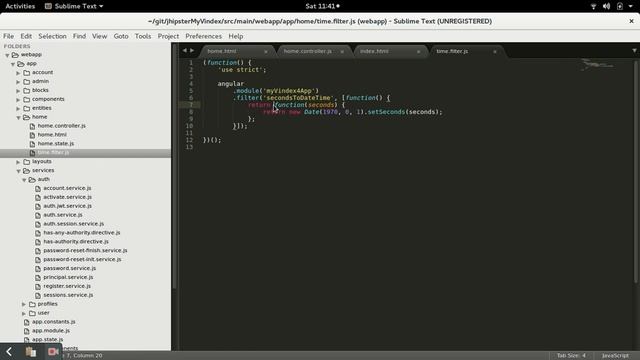 Adding a custom filter in a jhipster project (angular) смотреть онлайн