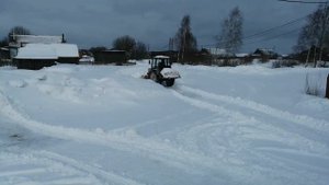 Чистим снег на Т-25 "Владимирец"