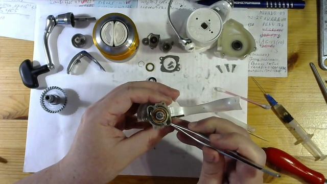 Катушка Daiwa Exceler-Z 4000-разбор-обзор-ТО своими руками. смотреть онлайн