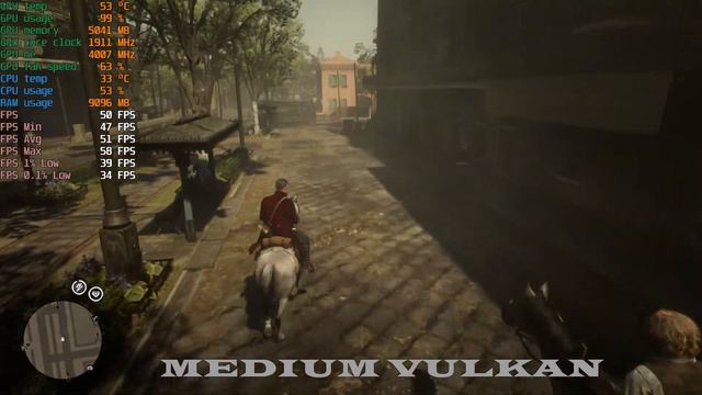 Red dead redemption 2: All settings DXD12 vs Vulkan |GTX 1060 6 GB + i5 12400f|