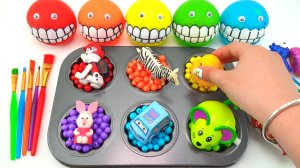 Звуки АСМР для детей. Разноцветные шарики. Подбираем игрушки по цветам Мультики звуки.