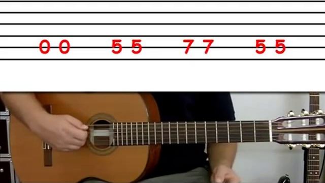 Guitar lesson 2B : Beginner -- 'Wild thing' on one string смотреть онлайн