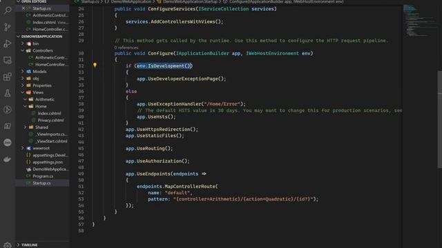 An overview of an ASP Net Core MVC Web Application Project