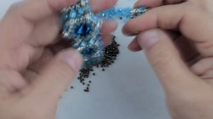 Вечерний браслет со стразами(Часть 2/2)