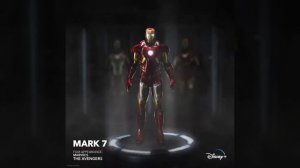Эволюция костюмов Железного человека #Marvel
