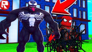 РОБЛОКС ВЕНОМ ПОЙМАЛ ЧЕЛОВЕКА ПАУКА И КАК Я СТАЛ VENOM СИМУЛЯТОР ROBLOX ВИДЕО ВЕСЕЛАЯ ИГРА ДЛЯ ДЕТЕЙ