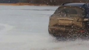 Последний дрифт FX35. весенний лед.