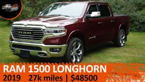 Годовалый RAM 1500 Longhorn в отличном состоянии для клиента из России