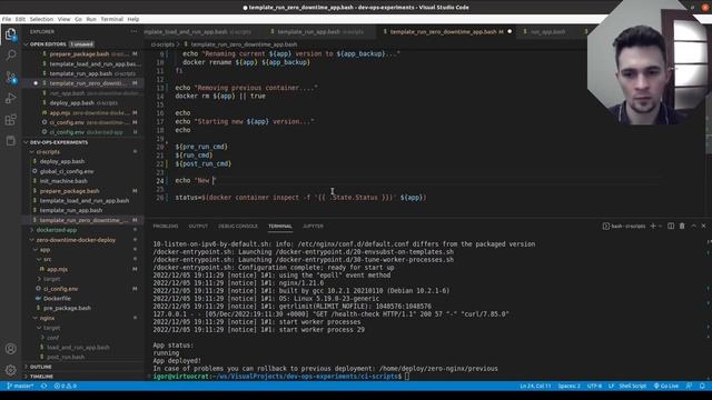 Zero Downtime Deploy - Docker example смотреть онлайн