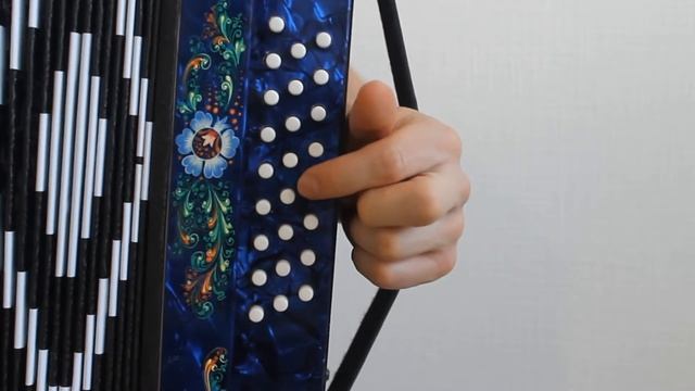 Степь да степь кругом. Разбор на гармони. Левая рука смотреть онлайн