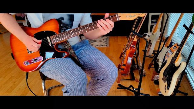 Long E Blues Loop Impro with American Performer Telecaster & Boss OC-3 смотреть онлайн