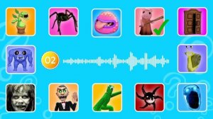 IMPOSSIBLE GUESS THE VOICE THE MONSTER #3 (Garten of BanBan 3, Roblox Doors FLOOR 2 & ROBLOX OBBYS)