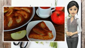 Кукурузный пирог с яблоками
