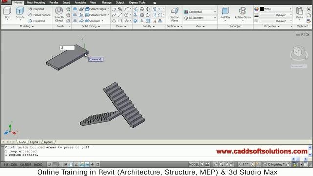 AutoCAD 3D House Modeling Tutorial - 7 | 3D Home | 3D Building | 3D Floor Plan | 3D Room