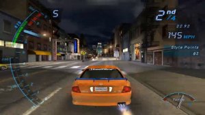 NFS UNDERGROUND - INNER CITY DRAG - NISSAN SENTRA - NEED FOR SPEED UNDERGROUND GAMEPLAY