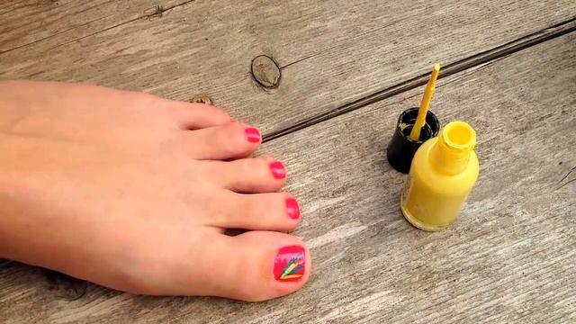 Summer Starburst Nail Tutorial | Pedicure смотреть онлайн