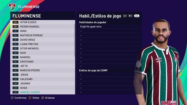 Fluminense PES 2021 - Elenco 100% atualizado смотреть онлайн