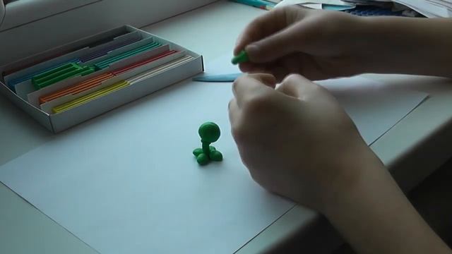 Лепим из пластилина Горохострел из игры Растения против Зомби / Peashooter Plants vs Zombies смотреть онлайн