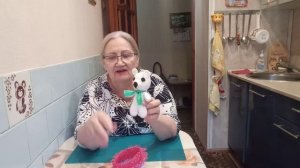 Вязание игрушки    крючком_ Связала белого медвежонка_  Кухонные  беседы