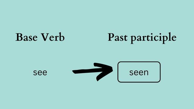English Grammar Intermediary level (B1 & B2) | Common Irregular Past Participles
