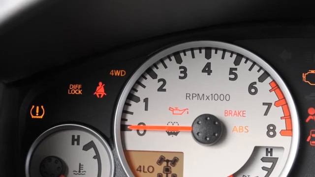2014 NISSAN Frontier - Warning and Indicator Lights смотреть онлайн