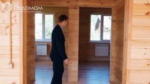 Обзор одноэтажного каркасного дома 6 на 8 с крыльцом