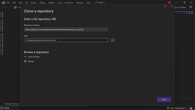 Jak sklonować/pobrać repozytorium gita z serwera? [GIT] смотреть онлайн