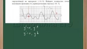Нахождение точек максимума функции на отрезке
