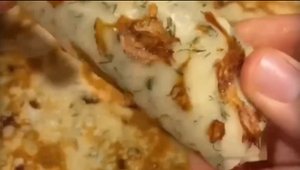 Блинчики с укропом