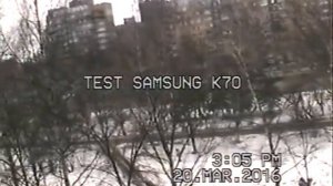 Тест видеокамеры Samsung VP-K70