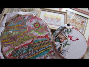 Вышивальные итоги февраля!Законченные и оформленные работы.