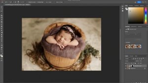 How to Add Flowers to Your Newborn Images with Photoshop AI | 2023