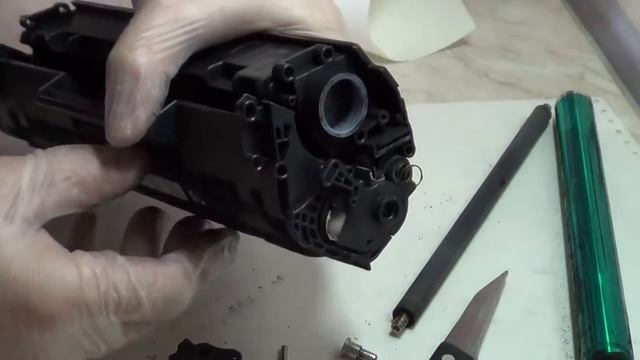 Заправка картриджа лазерного принтера своими руками HP 12A Q2612A смотреть онлайн