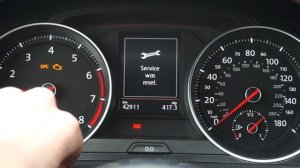 Volkswagen Golf MK7 reset inspection & oil service reminders