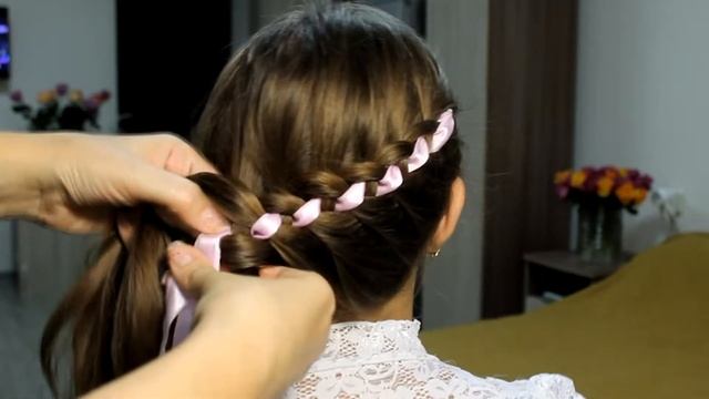 Снова в школу! Причёска на 1 сентября смотреть онлайн