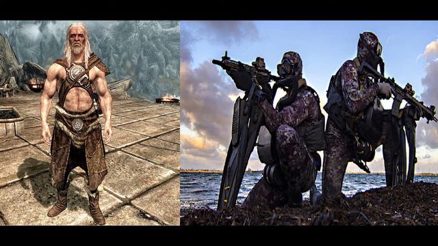 Skyrim Nord Commander reads the Navy Seal copypasta (Speech Synthesis) смотреть онлайн