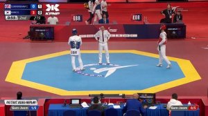 219 Quarter final M +80kg GBR CUNNINGHAM C  KOR KANG S