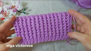 ДВУХСТОРОННИЙ РЕЛЬЕФНЫЙ УЗОР СПИЦАМИ 88 Узоры спицами KNITTING PATTERNS