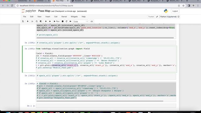 How to Make a Pass Map in Python
