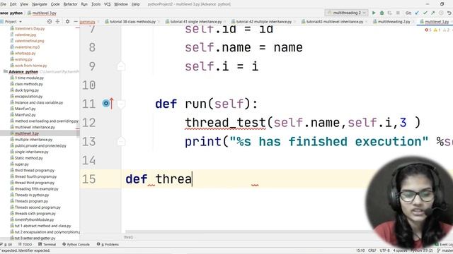 Python for ml Part 59 | Multithreading using threads part 2 in python | ML Tutorial|ML for beginner