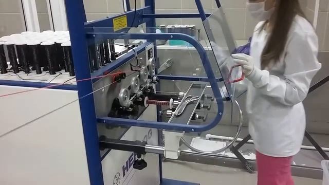 Намотка углеволокна на катушку