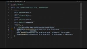 Unity C#. Quaternion SetLookRotation. Справочник. Мусин Михаил.