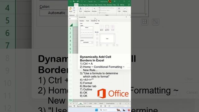 How do you create dynamic cell borders in Excel? - Excel Tips and Tricks