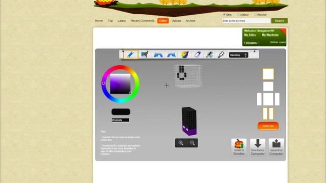 Purple Creeper Boy - Minecraft Skin | Abaan смотреть онлайн