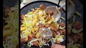 Готовим на садж-сковороде грузинское блюдо оджахури