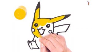 Как нарисовать и раскрасить ПИКАЧУ. Раскраска для детей ПОКЕМОН.