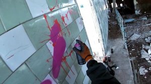 GRAFFITI bombing. Граффити , хром и чёрный . Fat Cap / Rebel 813.