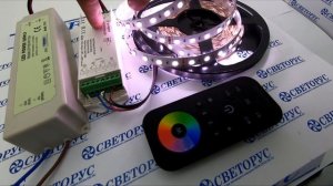 Сенсорный пульт для светодиодной ленты RGBW Mini SR-2819. Подключение и управление led лентой