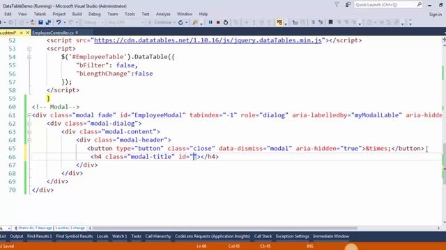 JQuery DataTable Part 2
