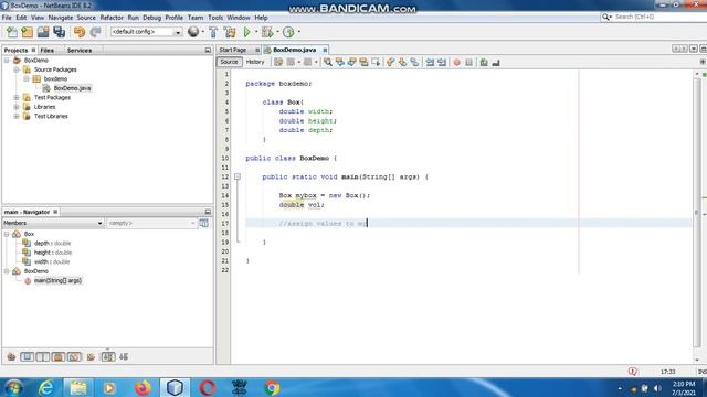 Java the complete Reference Ninth Edition (Chapter 5) Example (1) A Simple class Box Demo 1 смотреть онлайн